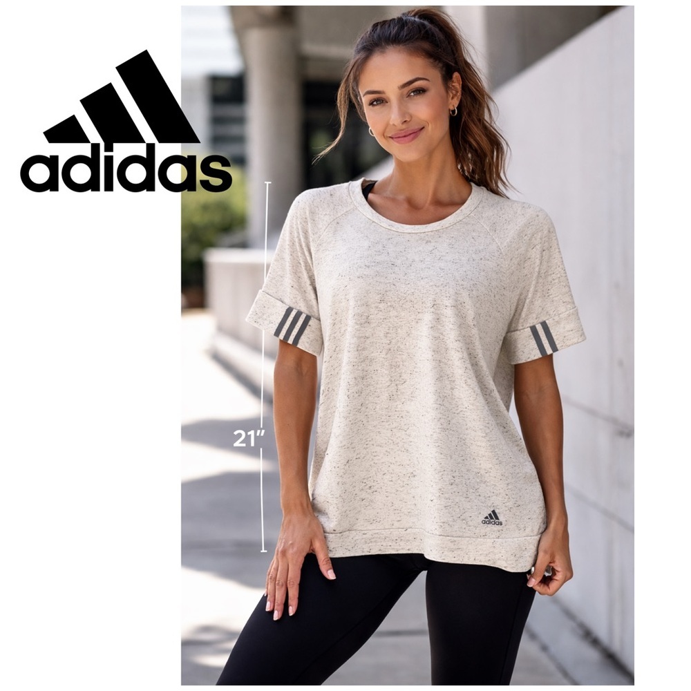 Womans Adidas shorts sleeve sweatshirt size S